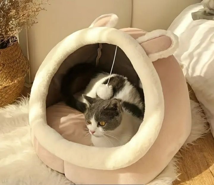 Будинок для котів, термокилимок, лежак