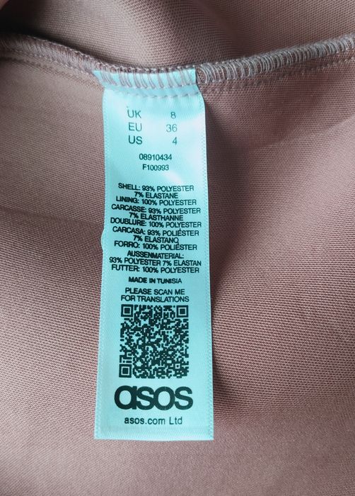 Nowa sukienka ASOS weselna S