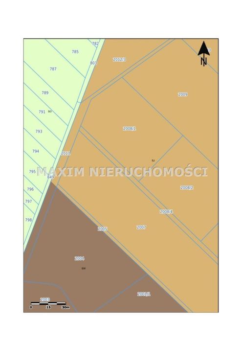 Działka inwestycyjna 4166 m² w Łochowie
