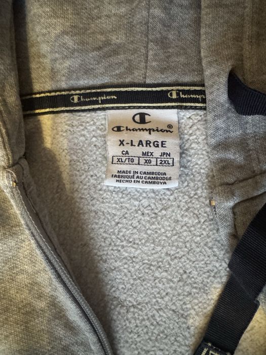 Кофта зіпка Champion сіра