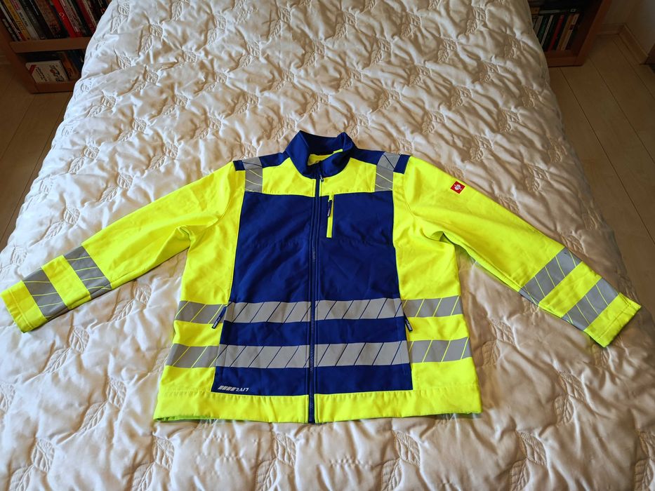 Robocza kurtka softshellowa odblaskowa Engelbert Strauss Motion 24/7 r. 2XL bdb