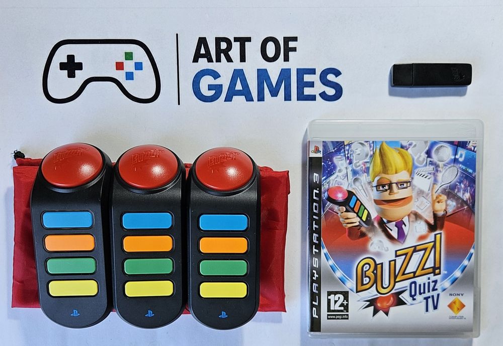Buzz Quiz TV Ps3 Playstation 3 Buzzery Brzęczki