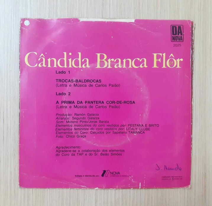Cândida Branca Flôr - Trocas-Baldrocas (Vinil)
