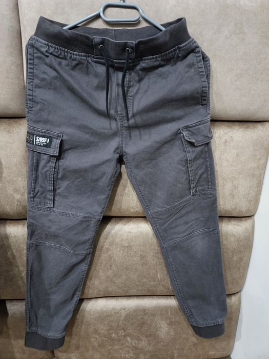 Spodnie chłopięce grafitowe szare jeansowe H&M roz 152