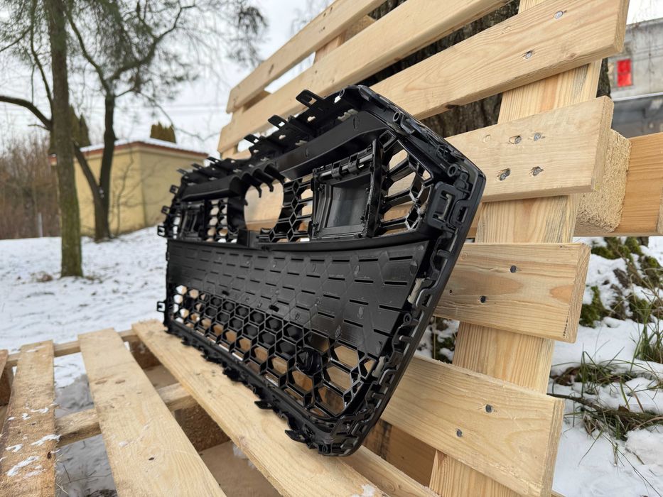 Grill Atrapa Audi A7 C8 18-22 styl RS7 ALL BLACK camera, ACC