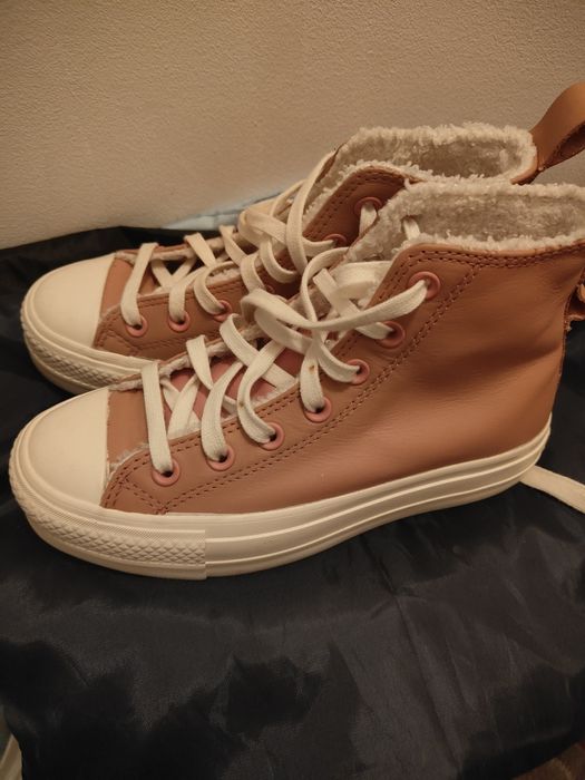 Tênis all star bota rosa