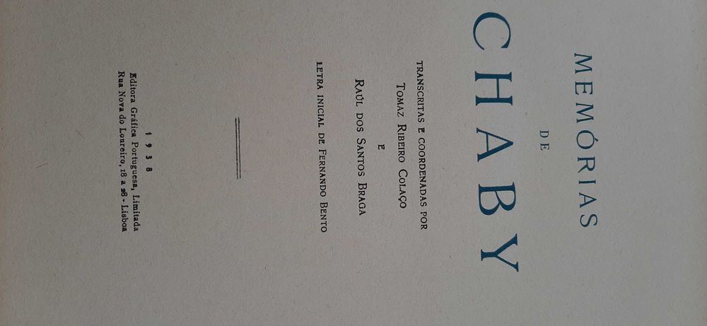 Memórias de Chaby - 1938