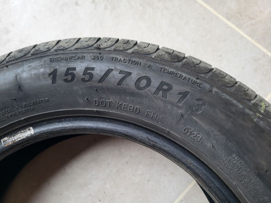 Opony letnie 155/70 R 13 cena za 3 sztuki