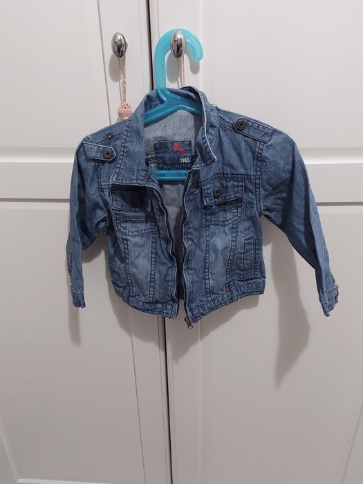 86/92 kurtka jeansowa chłopięca