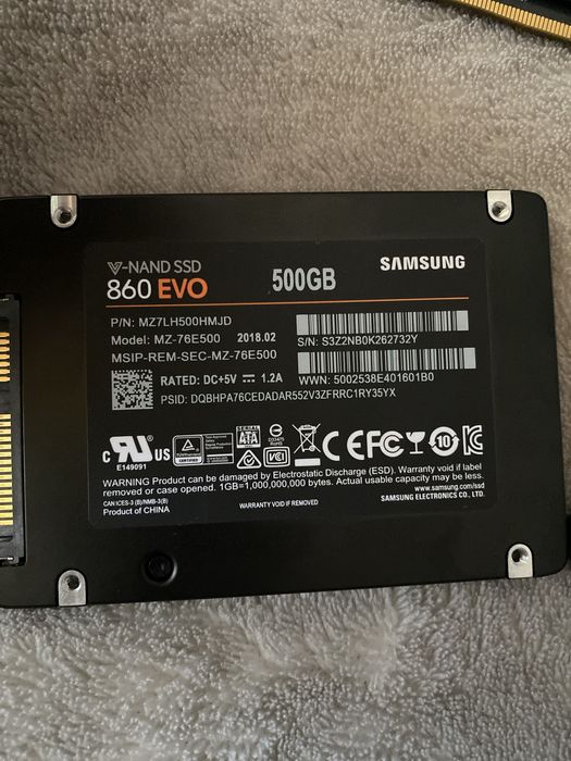 SSD SUMSUNG Evo 860 - 500g