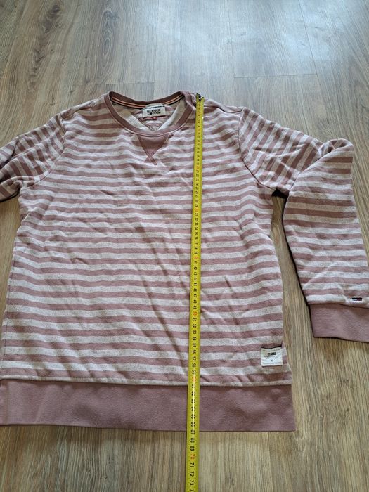 Bluza pudrowa w paski m hilfiger