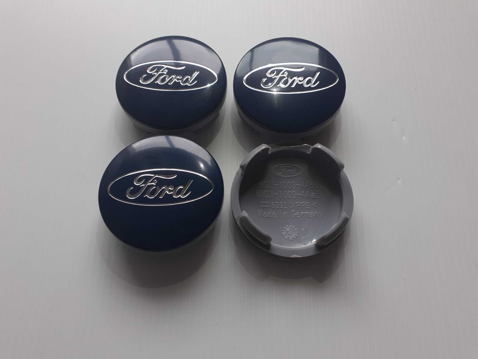 Centros/tampas de jante completos Ford com 54, 56, 60, 65 e 68 mm