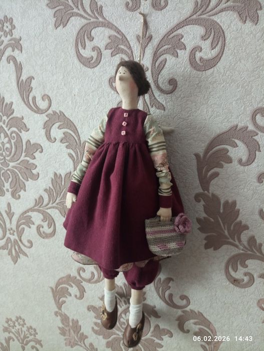 Інтер'єрна лялька в стилі Тильда