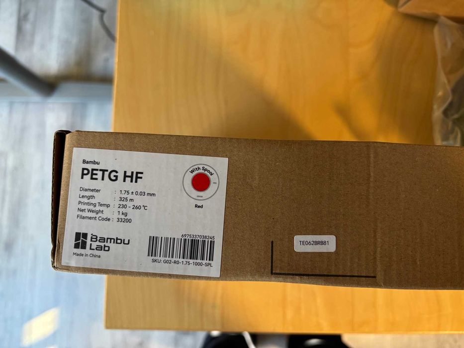Bambu Lab PETG HF Red 1KG
