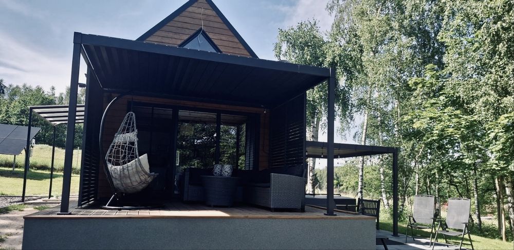 Domek z jacuzzi nad Jeziorem Złotnickim Karłowice