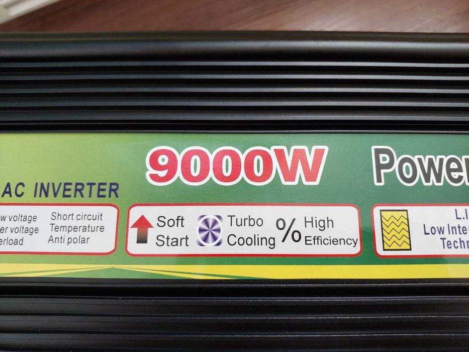 ‼️ Преобразователь тока 12-220 9000w с плавным запуском. Инвертор.