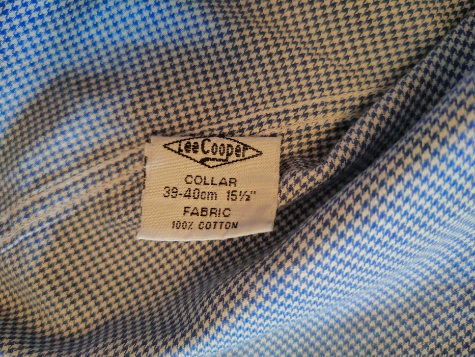 Męska koszula, niebieska Lee Cooper, Oryginalna, casual
