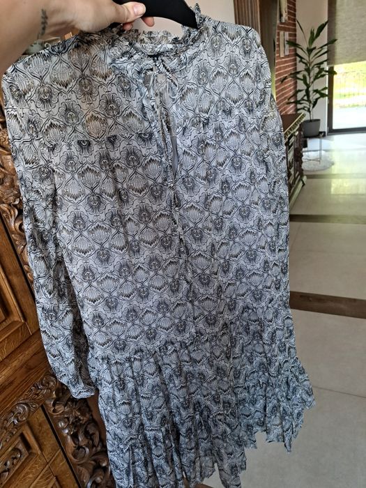 Sukienka szara, wzory , S , top Secret