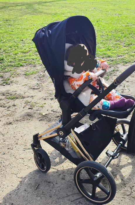 Spacerówka Cybex Priam Rose Gold, Deep Black