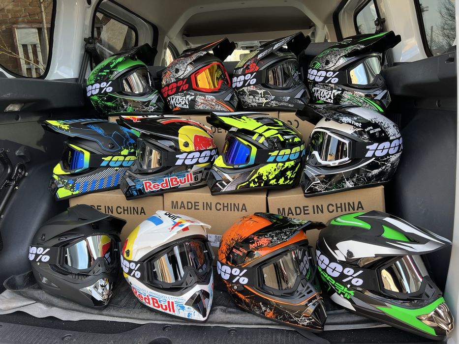 Кроссовый мото шлем эндуро новый!