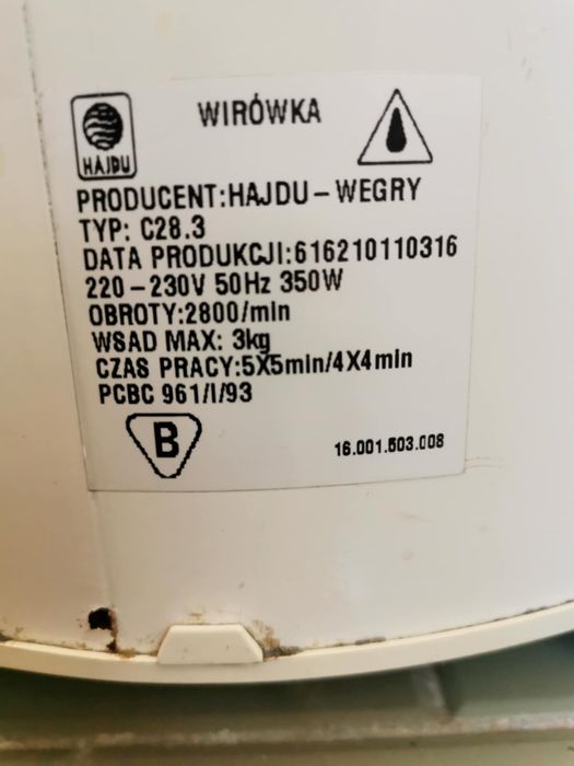 Wirówka Frania Hajdu