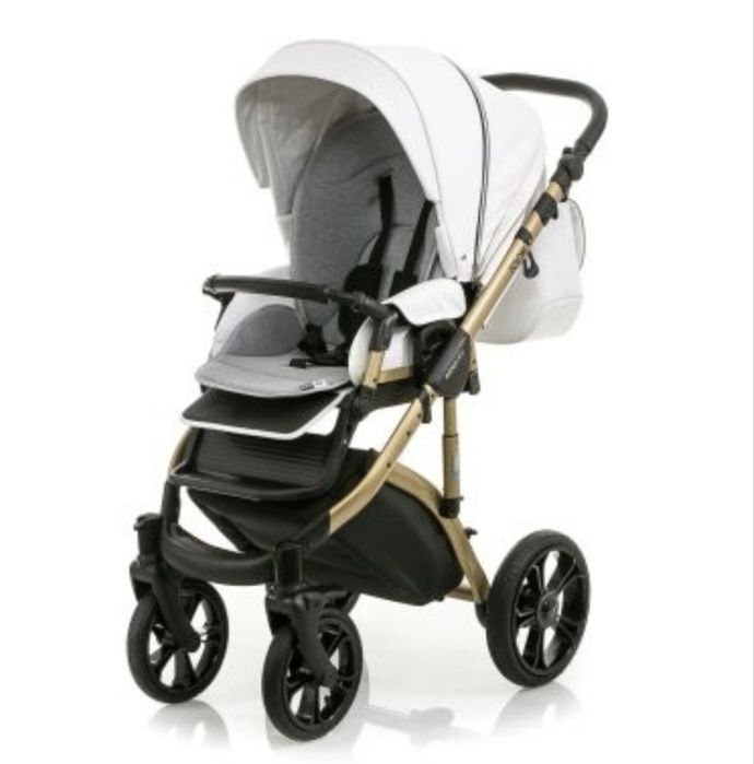 Детская коляска 2в1 Mioobaby ZOOM  Royal Edition в расцветке  White/Go