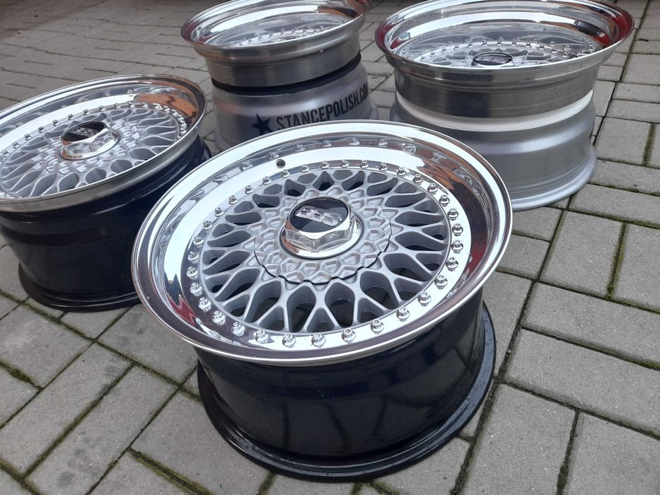 Bbs rs 4x100 R16 8.5j 10.5j 3tlg bbs rc custom e30 golf bmw Mosina • OLX.pl