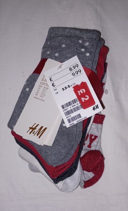 Новогодние носки H&M