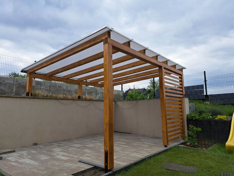 Zadaszenia tarasów wiaty pergole zabudowa tarasu taras drewniany