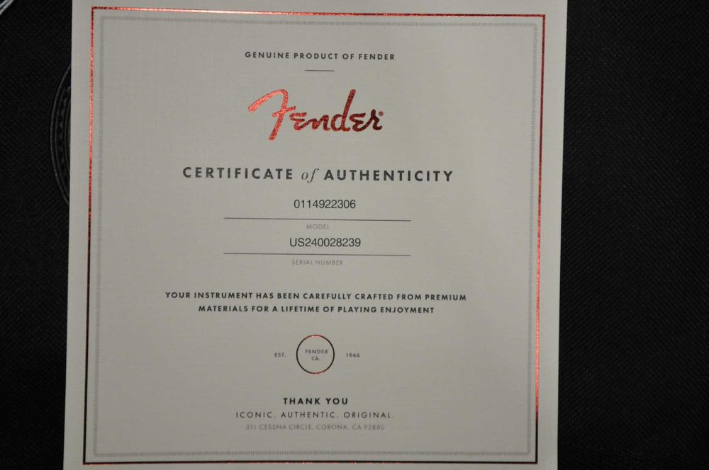 Fender American Performer Stratocaster HSS MN BLK . Made in USA
