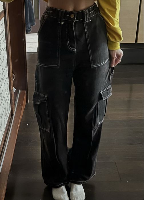 чорні карго штани