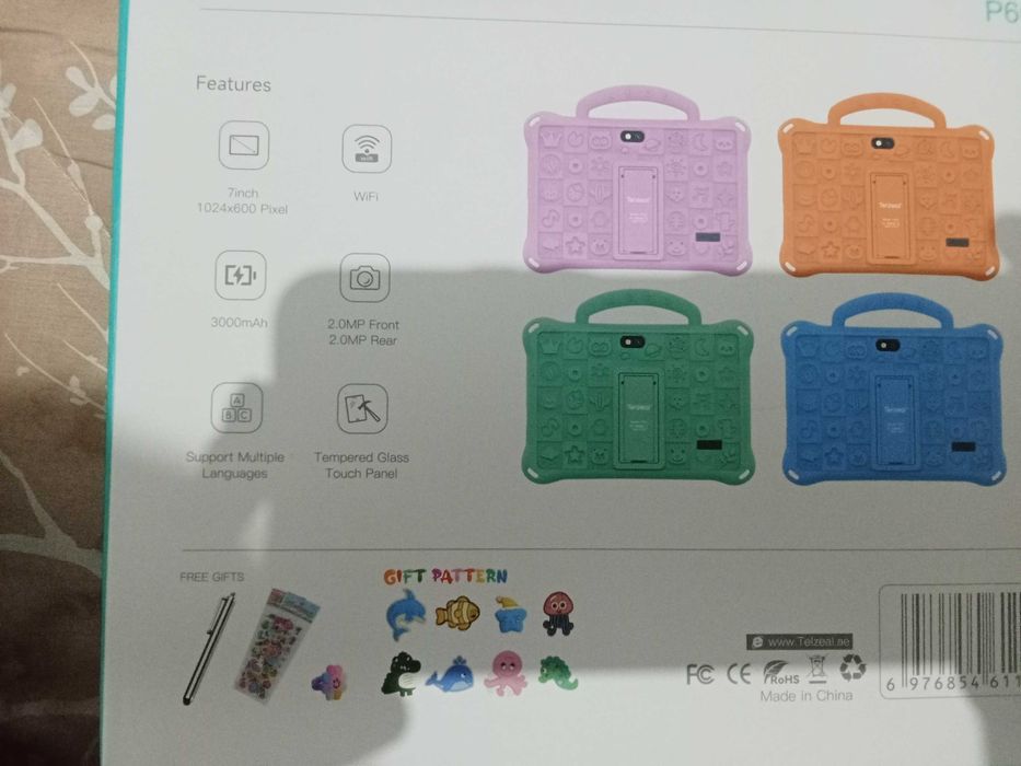 Tablet de criança avariado