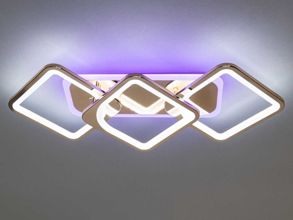 Світлодіодна LED люстра 75W з пультом і підсвіткою