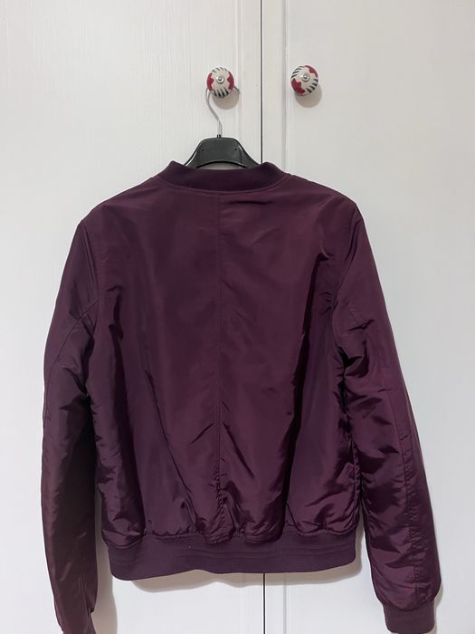 Casaco Bomber bordô