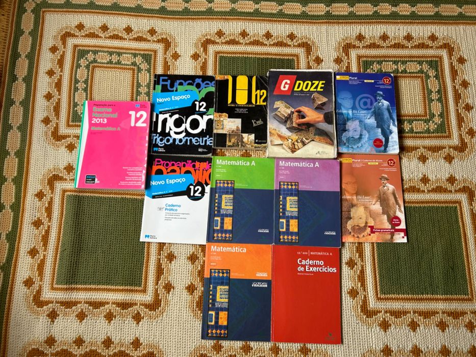 Manuais escolares 12ano + Preparação para exame