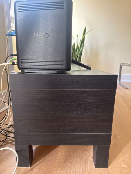 Móvel televisão preto Lack IKEA 160x35x36