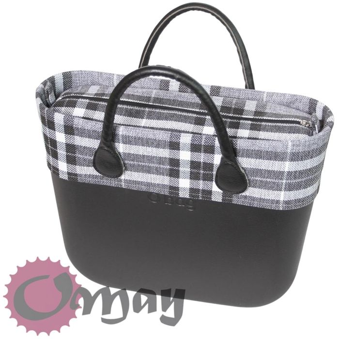 organizer OBAG STANDARD +OPASKA krata struktura czarno-szara OMAY
