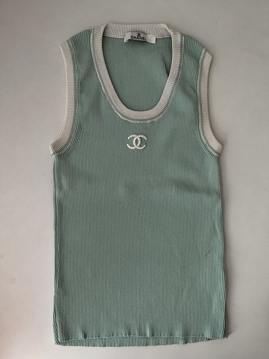 Damska koszulka Chanel t-shirt cc bokserka L 40
