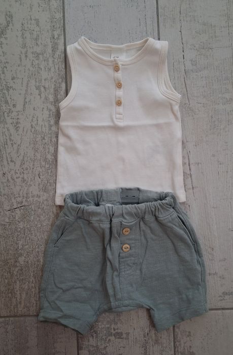 Zestaw kkmplet na lato bluzka szorty H&M r. 62