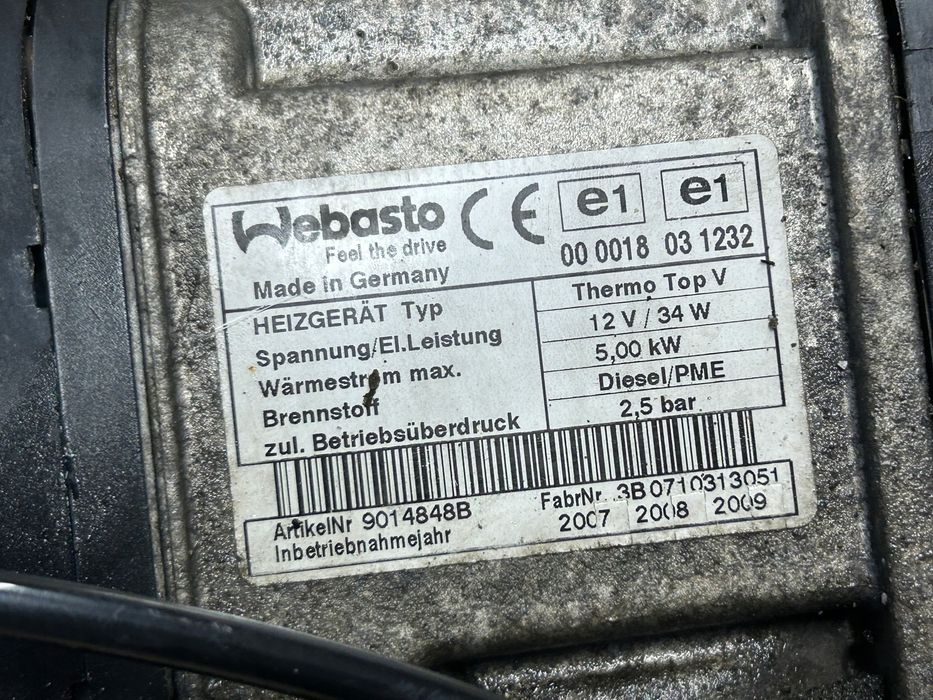 bmw e90 2,0 d webasto 9014356b