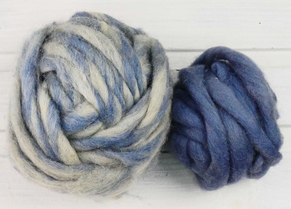 115.Gruba Wełna czesankowa 100%Naturalna wełna zestaw 240g