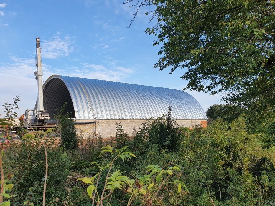 Будівництво ангарів.Зерносховище,Склад.Ангар під техніку.