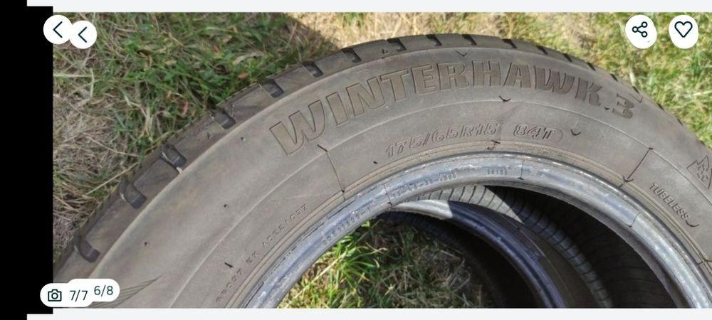 Opony zimowe z 2017r 5mm 175/65/15 Firestone N