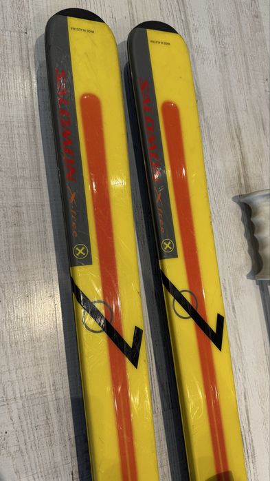 Narty SALOMON X-Free 600  wiązania Salomon kijki  190 cm