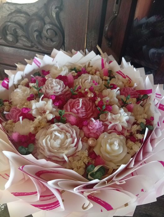 Bukiety ze świec sojowych