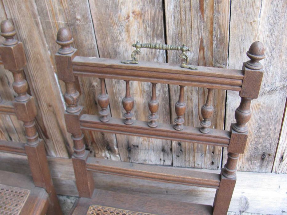 STARE KRZESŁA - Antyczne - 4 sztuki - Komplet - PRZEDWOJENNE ORYGINAŁY