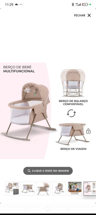 Mini Berço Kinderkraft Lovi Bege
