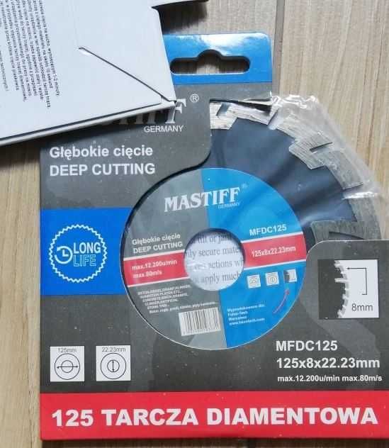 Tarcza diamentowa 125 do cięcia kostki betonu dachówki ceramiki płytek