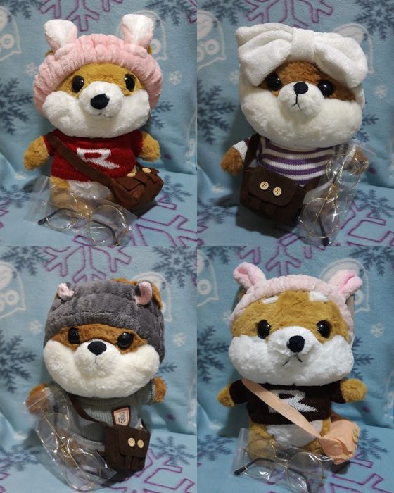 Іграшка м'яка Собачка лалафанфан LALAFANFAN NEW зі скляними окулярами