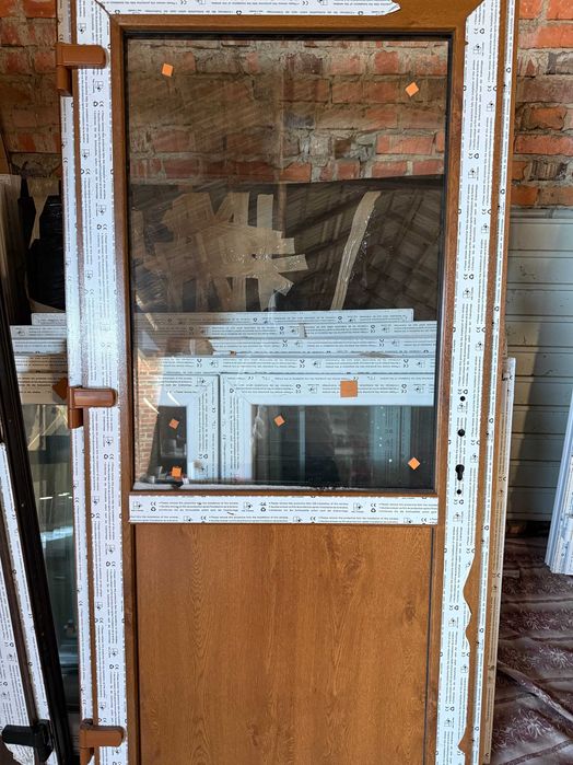 Drzwi PCV 90x200 Białe/Złoty dąb od ręki!!